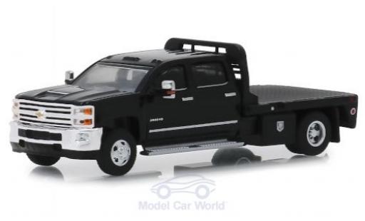 Diecast model cars Chevrolet Silverado pickup 3500HD black 2018 1/64 Greenlight