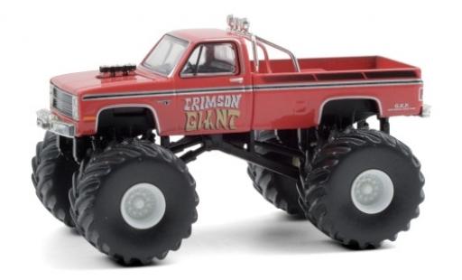 Diecast model cars Chevrolet Silverado monster truck Crimson Giant 1987 1/64 Greenlight