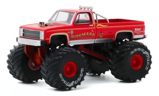 Diecast model cars Chevrolet Silverado monster truck Nitemare II 1986 1/64 Greenlight
