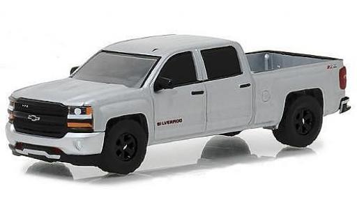 Diecast model cars Chevrolet Silverado pickup Redline Edition grey 2018 100th Anniversaire Trucks 1/64 Greenlight
