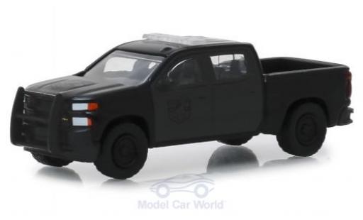 Diecast model cars Chevrolet Silverado pickup SSV black 2019 1/64 Greenlight