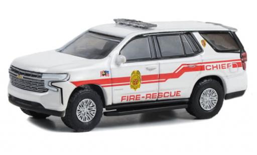 Diecast model cars Chevrolet Tahoe pompiers Mastic Beach Fire Department 2021 1/64 Greenlight