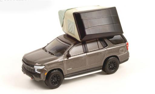 Diecast model cars Chevrolet Tahoe suv Z71 metallic grey 2021 1/64 Greenlight