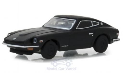 Diecast model cars Datsun 240Z Coupe black 1971 1/64 Greenlight