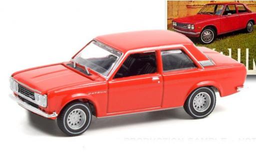 Diecast model cars Datsun 510 Sedan red 1972 1/64 Greenlight