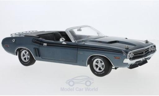 Diecast model cars Dodge Challenger 1970 R/T Convertible metallic blue 1/18 Greenlight