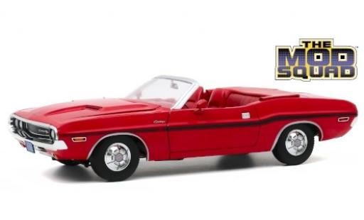 Diecast model cars Dodge Challenger Cabriolet R/T Convertible red/Dekor The Mod Squad 1970 1/18 Greenlight