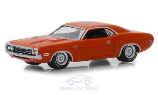 Diecast model cars Dodge Challenger 1970 R/T Hemi orange 1/64 Greenlight