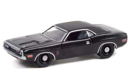 Diecast model cars Dodge Challenger R/T black 1970 The Black Ghost 1/64 Greenlight