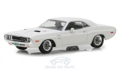 Diecast model cars Dodge Challenger 1970 R/T white Vanishing Point 1/64 Greenlight
