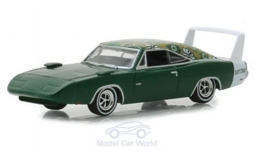 Diecast model cars Dodge Charger Coupe green/Dekor 1969 1/64 Greenlight