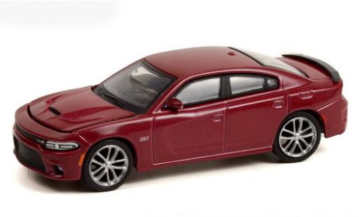 Diecast model cars Dodge Charger R/T Scat Pack metallic red 2017 1/64 Greenlight