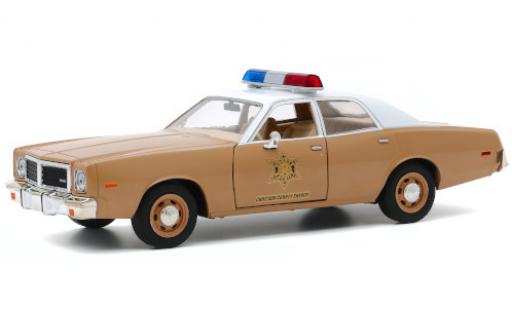 Diecast model cars Dodge Coronet police Choctaw County Sheriff 1975 1/24 Greenlight