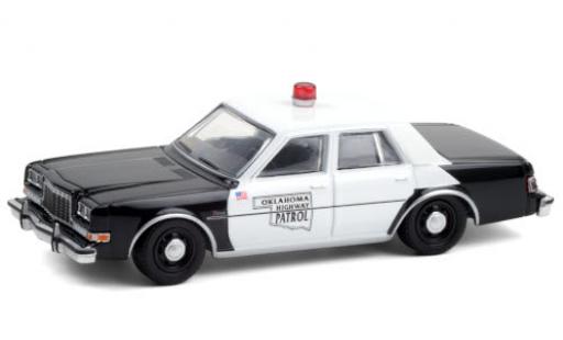 Diecast model cars Dodge Diplomat police Oklahoma Highway Patrol 1985 1/64 Greenlight