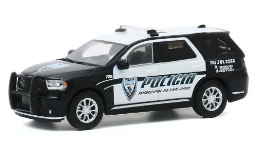 Diecast model cars Dodge Durango police Pursuit Policia Municipal de San Juan 2018 1/64 Greenlight