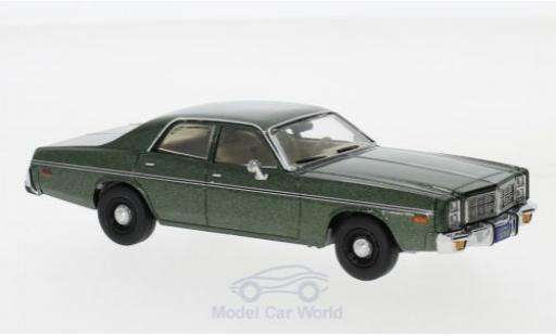 Diecast model cars Dodge Monaco 1978 metallic green Hunter 1/43 Greenlight