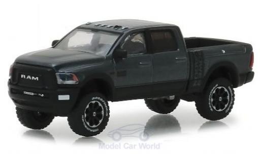 Diecast model cars Dodge RAM Power Wagon 2500 metallic grey/black 2018 1/64 Greenlight