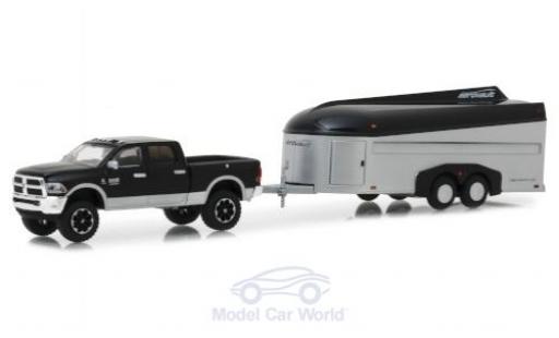 Diecast model cars Dodge RAM pickup 2500 black/grey 2017 with Aerovault Anh&Atilde;&curren;nger 1/64 Greenlight