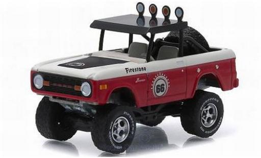 Diecast model cars Ford Bronco Baja red/white No.66 1966 All-Terrain Series 2 1/64 Greenlight
