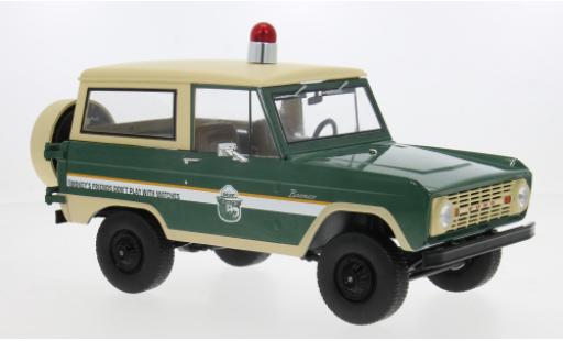 Diecast model cars Ford Bronco Wagon 1967 Smokey Bear Forest Ranger 1/18 Greenlight