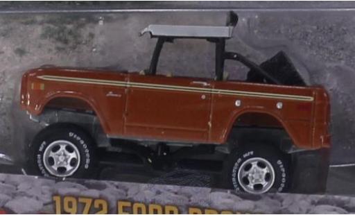 Diecast model cars Ford Bronco Baja copper/matt-black 1972 1/64 Greenlight