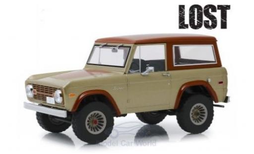 Diecast model cars Ford Bronco Wagon beige/brown Lost (TV Serie) 1970 1/18 Greenlight