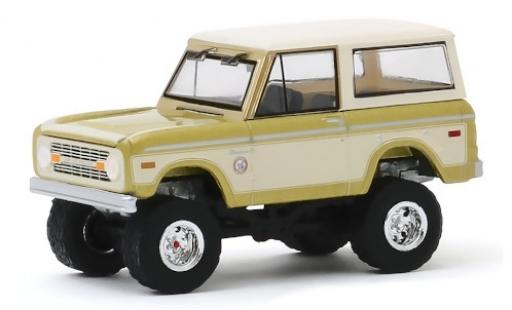 Diecast model cars Ford Bronco Wagon gold/white Colorado Gold Rush 76 1976 1/64 Greenlight