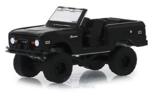 Diecast model cars Ford Bronco Wagon black 1969 1/64 Greenlight