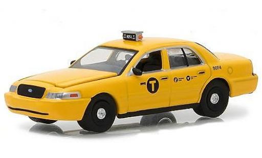 Diecast model cars Ford Crown Victoria yellow Film John Wick 2008 1/64 Greenlight