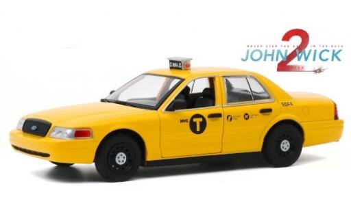 Diecast model cars Ford Crown Taxi Victoria NYC 2008 John Wick - Chapter 2 1/24 Greenlight