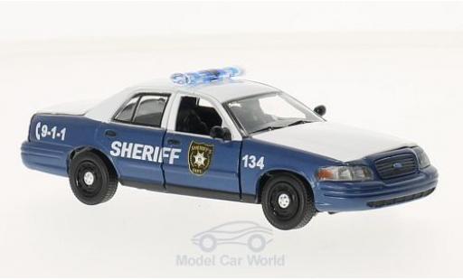Diecast model cars Ford Crown Police Interceptor Victoria blue/white The Walking Dead 2010 2001 1/43 Greenlight
