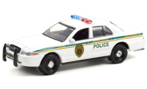 Diecast model cars Ford Crown Police Interceptor Victoria Miami Metro Department 2001 Dexter (2006-13 TV Series) 1/64 Greenlight
