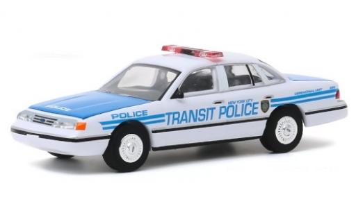 Diecast model cars Ford Crown Police Interceptor Victoria New York City Transit 1994 1/64 Greenlight