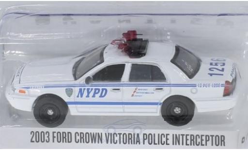 Diecast model cars Ford Crown Police Interceptor Victoria Quantico 2003 1/64 Greenlight