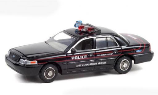 Diecast model cars Ford Crown Police Interceptor Victoria black/Dekor Test and Evaluation 2001 1/64 Greenlight