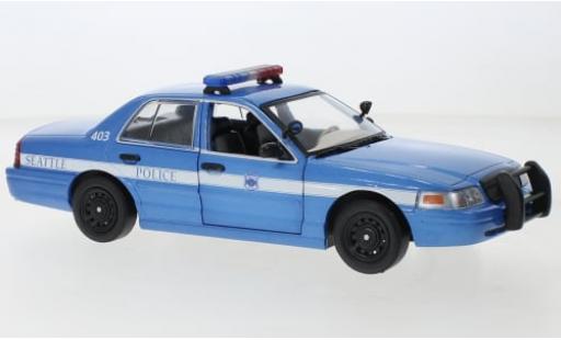 Diecast model cars Ford Crown Police Interceptor Victoria Seattle 2001 1/24 Greenlight