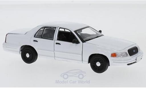 Diecast model cars Ford Crown Police Interceptor Victoria white 1/43 Greenlight