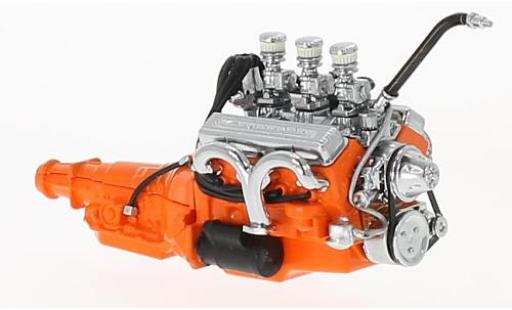 Diecast model cars Ford Custom Berline 327 orange 1932 Small Block moteur with Transmission 1/18 Greenlight