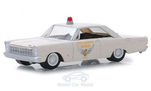 Diecast model cars Ford Custom Police white Ohio State Highway Patrol 1965 1/64 Greenlight