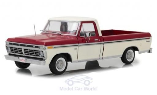 Diecast model cars Ford F-100 Pickup 00 red/white 1973 1/18 Greenlight