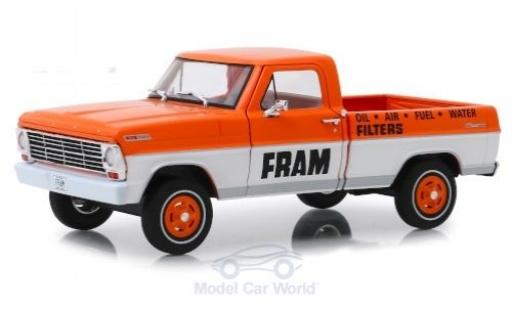 Diecast model cars Ford F-100 Pickup 00 FRAM 1967 1/24 Greenlight
