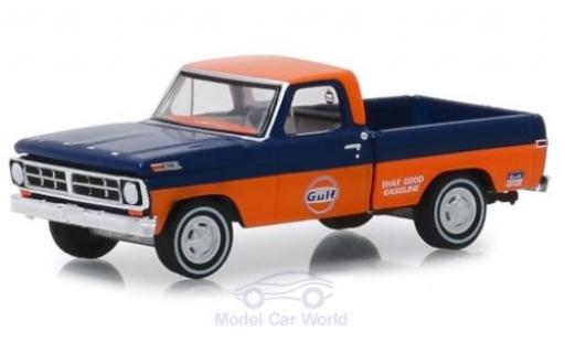 Diecast model cars Ford F-100 Pickup 00 Gulf 1971 1/64 Greenlight