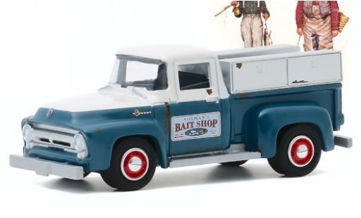 Diecast model cars Ford F-100 Pickup 00 Normans Bait Shop 1956 1/64 Greenlight