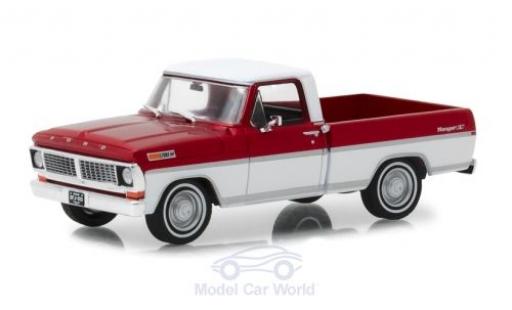 Diecast model cars Ford F-100 Pickup 00 Pick-Up red/white 1970 1/43 Greenlight