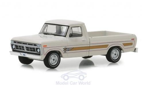Diecast model cars Ford F-100 Pickup 00 Pick-Up white 1976 1/64 Greenlight