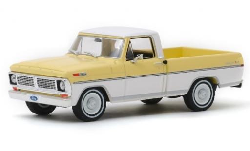 Diecast model cars Ford F-100 Ranger 00 XLT yellow/white 1970 1/43 Greenlight