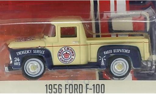 Diecast model cars Ford F-100 Pickup 00 Red Crown Gasoline 1956 Running On Empty Series 1 without Vitrine 1/64 Greenlight