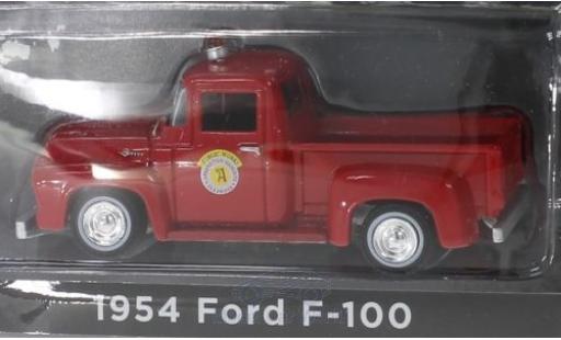 Diecast model cars Ford F-100 Pickup 00 red Public Works Arlington Heights 1954 1/64 Greenlight