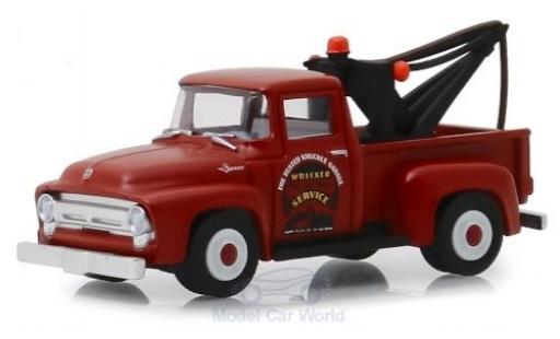 Diecast model cars Ford F-100 Tow Truck 00 1956 Abschleppwagen 1/64 Greenlight