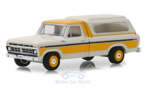 Diecast model cars Ford F-100 Pickup 00 white/orange 1977 1/64 Greenlight